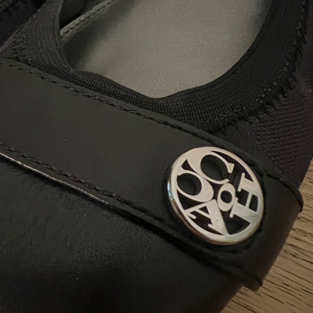 Coach Black Ballet Flats with Logo Accent - Picture 6 of 7